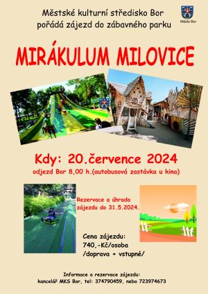 Zájezd do zábavného parku Mirákulum Milovice